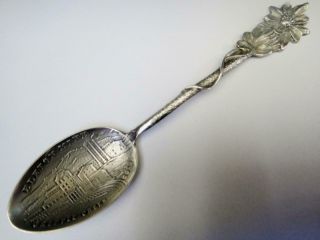 Small Sterling Silver Souvenir Spoon,  Elkton Mine,  Cripple Creek,  Colorado