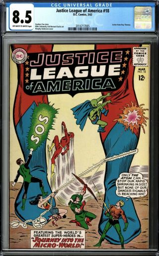 Justice League Of America 18 Cgc 8.  5 Silver Age