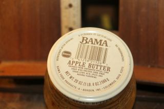 Vintage BAMA Apple Butter Jar Fancy 
