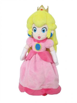 Real Authentic Little Buddy Mario 1418 All Star Peach 10 " Plush Doll