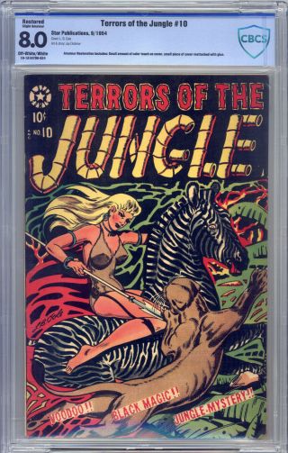 Terrors Of The Jungle 10 Cbcs 8.  0 (r) L.  B.  Cole,  Disbrow,  Rulah