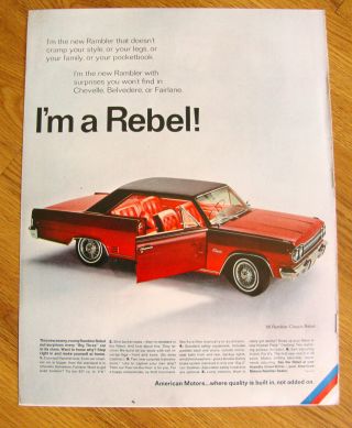 1966 Rambler Classic Rebel Ad I 