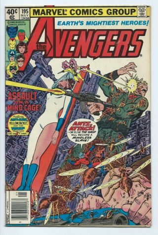 The Avengers 195 Marvel (1980) Comic Book 1st Appearance Of Task Master