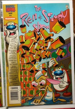 Marvel Comics Ren and Stimpy: 40,  41,  42,  and 44.  VF.  Last of the Run 3