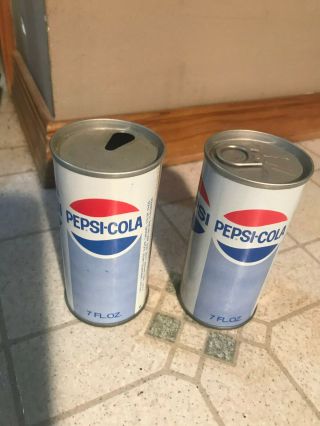 Vintage Soda Can,  Vintage Pepsi Cola 7 Oz Cans Pepsi 7 Oz Pepsi Cola Cans