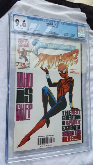 What If 105 Cgc 9.  6 First Spider - Girl Case White Pages
