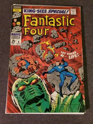 Fantastic Four Annual 6 (nov 1968,  Marvel) 1st App Of Annihilus,  Movie,  Key.