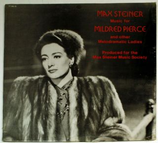 Max Steiner Music Society Lp - Music Mildred Pierce Joan Crawford - Seale - 1970s - Krfx