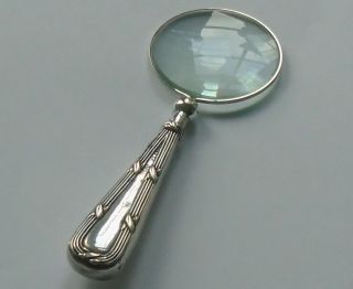 Sydney&co Hm Silver Handle Magnifying Glass B/ham 1907 Edwardian