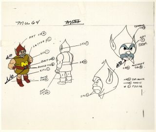 He - Man/she - Ra Masters Of The Universe Model Sheet Cel Mitro