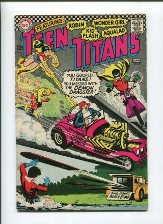 Teen Titans 3 (6.  0) Demon Dragster Cover 1966