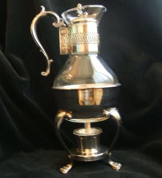 Vintage F.  B.  Rogers Silverplate Coffee Tea Carafe Pot Warmer Server