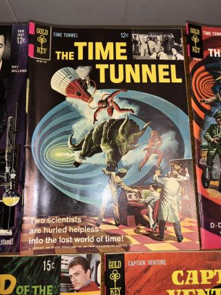 9 Sci - fi Comics OUTER LIMITS (1,  2) TIME TUNNEL (1,  2) Captain Venture 5
