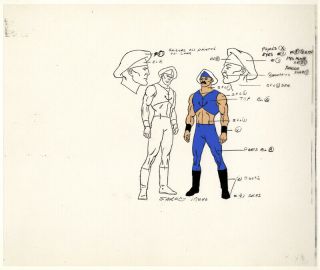He - Man/she - Ra Masters Of The Universe Model Sheet Cel Sailor
