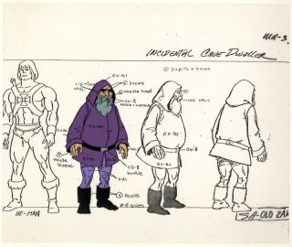He - Man/she - Ra Masters Of The Universe Model Sheet Cel Cave Dweller