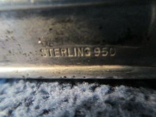 ORNATE ANTIQUE STERLING SILVER.  950 CIGARETTE LIGHTER CASE 4