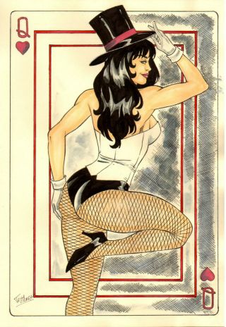 Zattanna 2 Sexy Color Pinup Art - Comic Page By Taisa Gomes