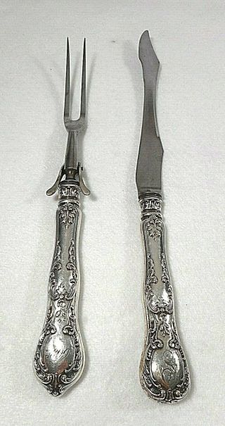 Gorham Unknown Pattern Sterling Silver Carving Set
