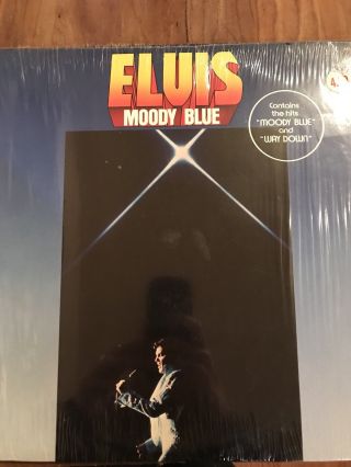 Elvis Presley Moody Blue Canadian Black Vinyl Issue Rare