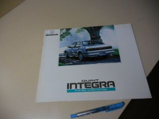 Honda Quint Integra Japanese Brochure 1987/02 Da2 Da1 Ew Zc