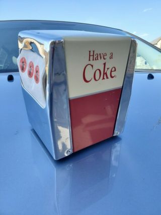 Coca - Cola Vintage 1994 " Have A Coke " Napkin Dispenser Diner Holder
