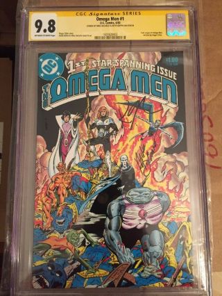 Omega Men 1 Cgc Ss 9.  8 Wp Unrestored Signed By Keith Giffen & Mike Decarlo