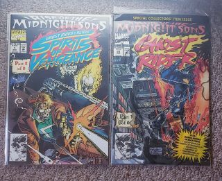 Rise Of The Midnight Sons Parts 1 And Ghost Rider 28 Signed Disney,  Show Nm