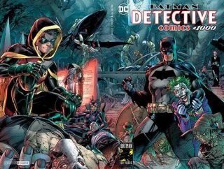 Detective Comics 1000 Jim Lee Sdcc Exclusive Foil Edition Nm Batman Robin Joker
