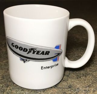 Vintage Goodyear Rubber & Tire Co Enterprise Blimp Cup Mug Porcelain Rare