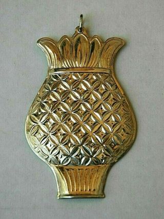 Vintage Towle Sterling Silver Pineapple Whistle Pendant Ornament Discontinued