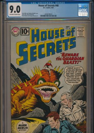 Dc Comics House Of Secrets 48 1961 Cgc 9.  0 Sheldon Moldoff Cover Art