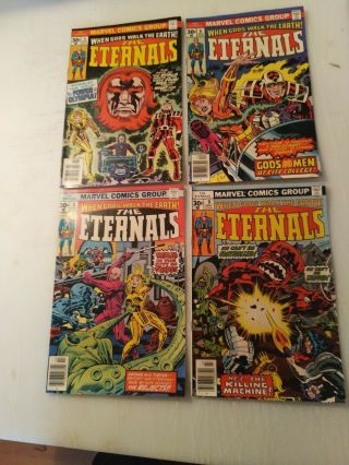 THE ETERNALS 2,  3,  4,  5,  6,  8,  9,  10,  11,  12,  13,  15,  16,  18,  19.  1 king size annual 4