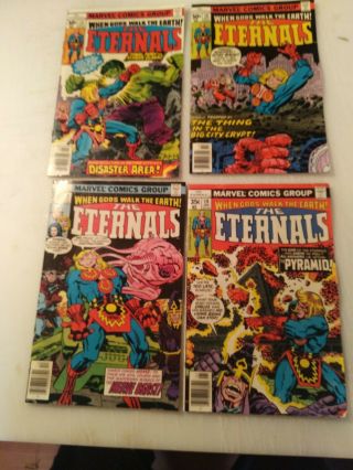 THE ETERNALS 2,  3,  4,  5,  6,  8,  9,  10,  11,  12,  13,  15,  16,  18,  19.  1 king size annual 5