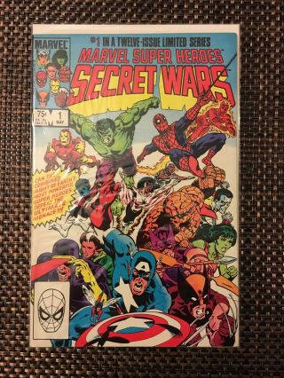Marvel Heroes Secret Wars 1 - 12 (1984,  Marvel) With Spider - Woman Card 9.  8 7