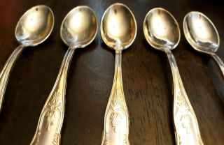 ARG.  800 11 Spoons & 1 Large Serving Spoon Vintage Italian Silverware 4