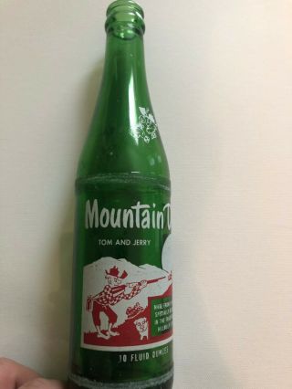 Rare Hillbilly Mountain Dew Soda Bottle Filled Tom And Jerry