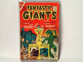Fantastic Giants 24 Charlton Comics 1966 Vg - Steve Ditko Special Konga Gorgo