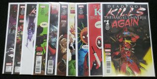 Deadpool Kills The Marvel Universe Again 1 - 5 (all A&b Covers) 2017 Full Set Nm
