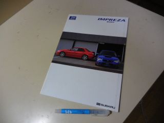 Subaru Impreza Sedan Japanese Brochure 2002/11 Gh - Gdb Ta - Gda/gd9 Ej20 Wrx Sti