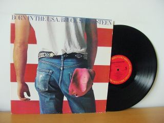 Bruce Springsteen " Born In The U.  S.  A.  " Promo Lp 1984 (columbia Qc 38953