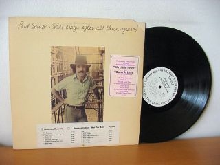Paul Simon Still Crazy After All These Years White Label Promo Columbia Pc 33540