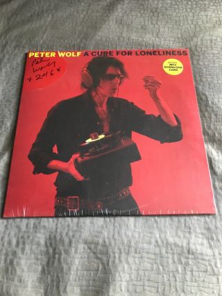 Peter Wolf Signed Cure For Loneliness Vinyl 2016 Concord With Download Code