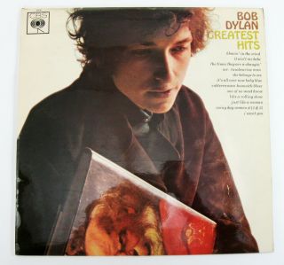 Bob Dylan Greatest Hits Lp Record Import England Cbs Nm W Glasser Poster