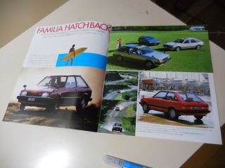 Mazda Familia HatchBack SALOON 1300/1500 Japanese Brochure 1982/04 BD E3 E5 2
