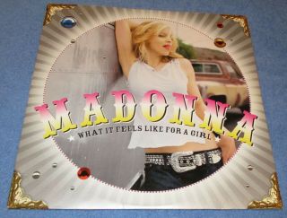 Rare Madonna 2001 What It Feels Like For A Girl 12” 2 Lp Vinyl Single Remix