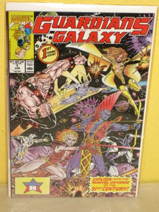 Guardians Of The Galaxy 1 - Signed By Jim Valentino - Vf/nm 1990 - Marvel Mcu