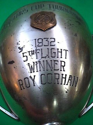 1932 Directors Cup Trophy Harding Park Golf Club Roy Corhan S.  F.  California 5
