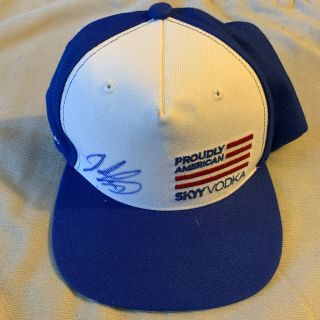 John Cena Autographs Skyy Vodka Company Cap Proudly American Spokesman Rare Hat
