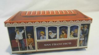 San Francisco Cable Car Tin Box West Germany Vintage