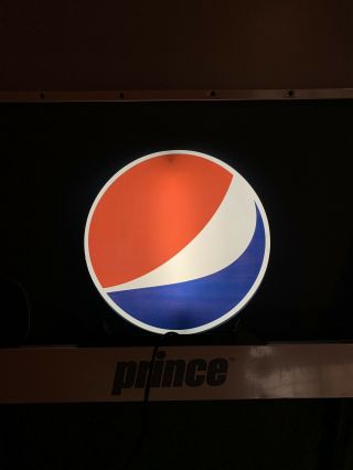 Pepsi Cola Light Up Sign Mounted